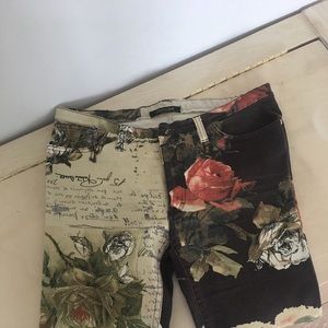 Brown print Roberto Cavalli jeans